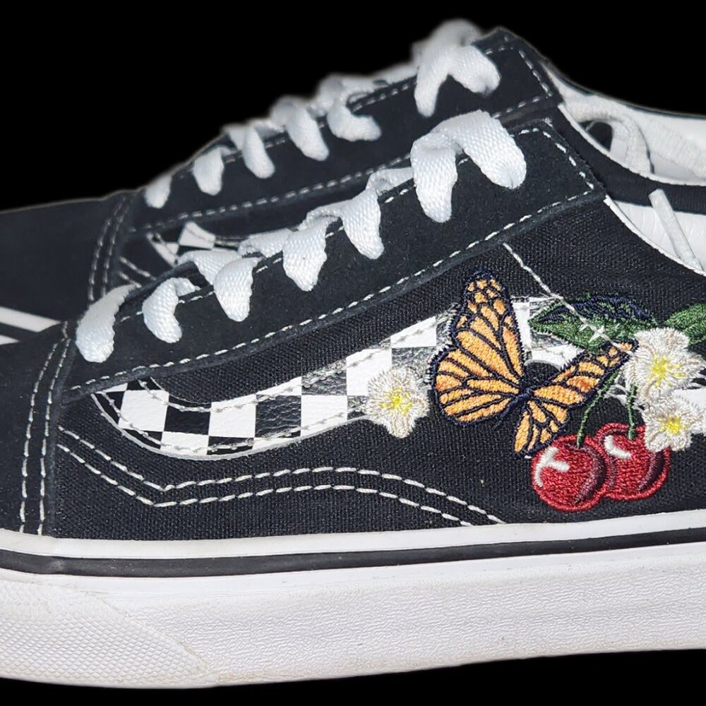 Vans X Embroidered Cherry Butterfly Old Skool - Picture 5 of 9